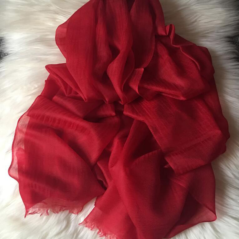 Pure Cashmere Scarves Pink Ring Women Winter Scarf